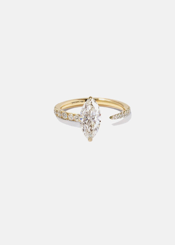 katkim Marquise Crescendo Pavé Ring