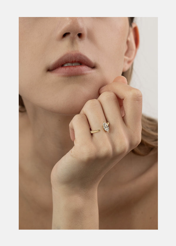 Katkim Marquise Crescendo Ring