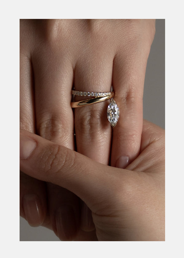 Katkim Marquise Double Flare Ring