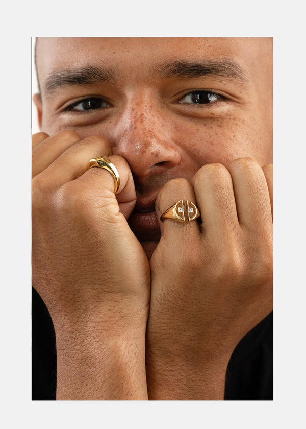 Katkim Mens Cove Signet Ring