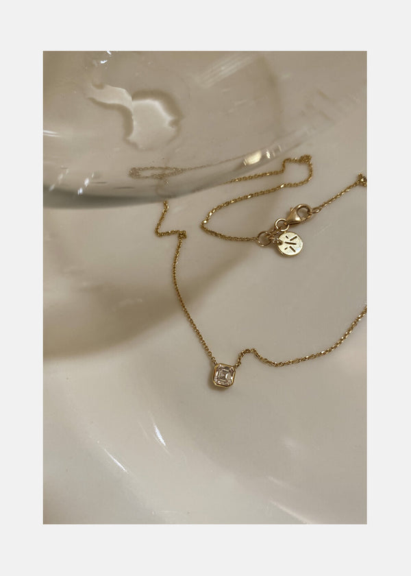 Katkim Mini Asscher Diamond Cosma Necklace