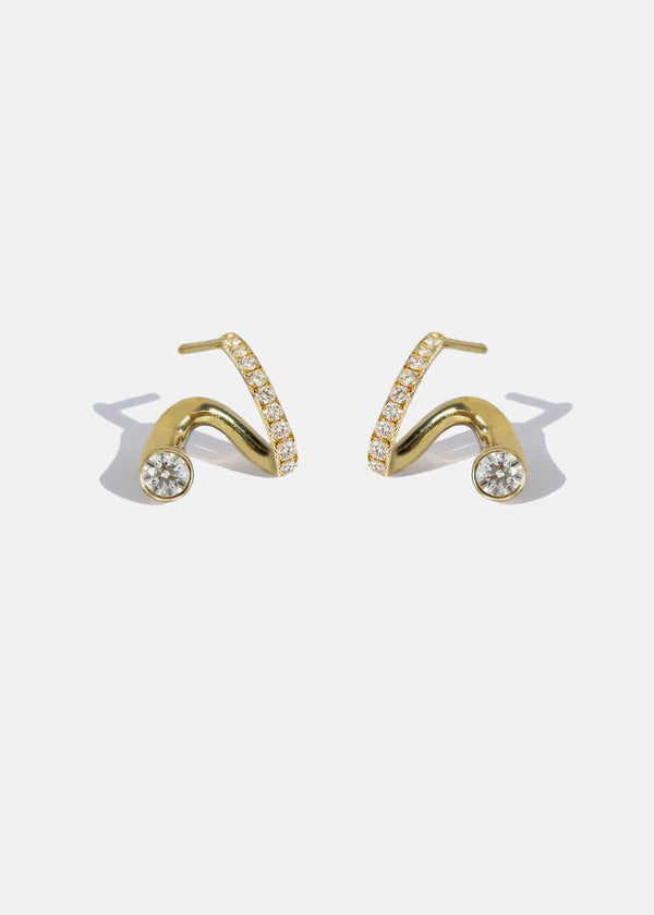 katkim Mini Crescendo Pavé Earring