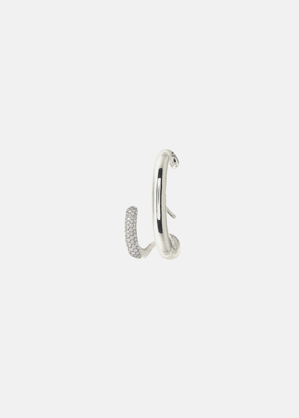 Katkim Mono Half Pavé Earring
