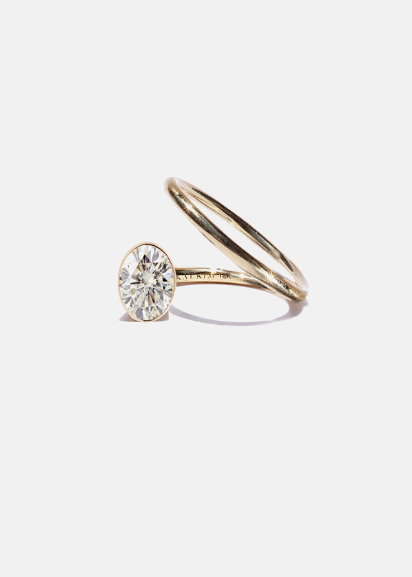 katkim Oval Crescendo Flare Ring