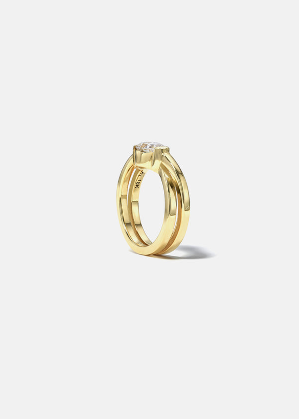 Katkim Pear Diamond Infinity Ring