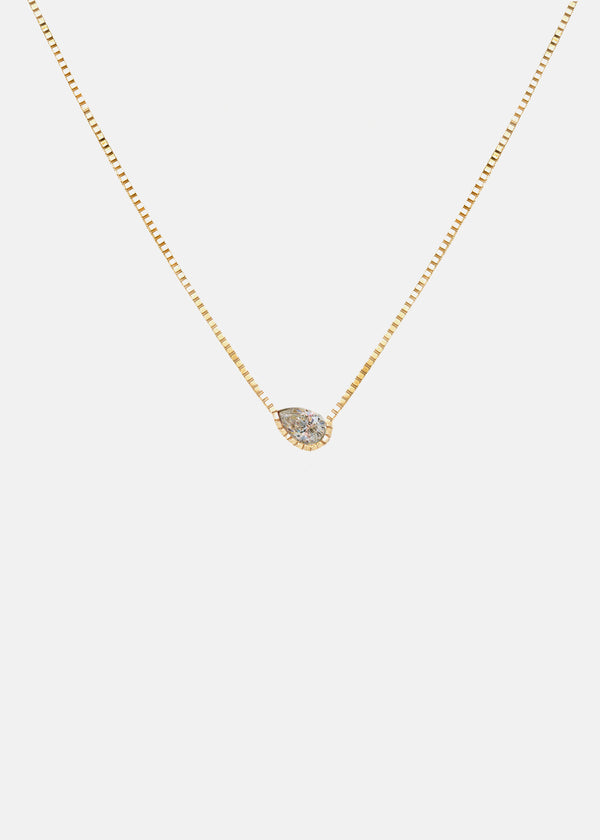 katkim Pear Diamond Trace Necklace