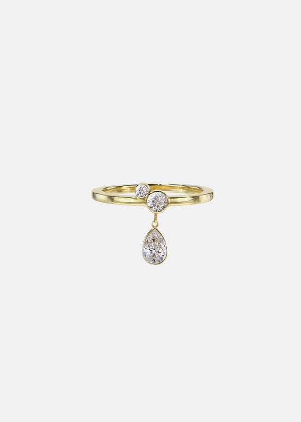 Katkim Pear Serif Ring