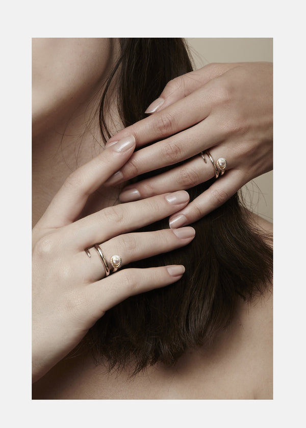 Katkim Pearl Crescendo Ring