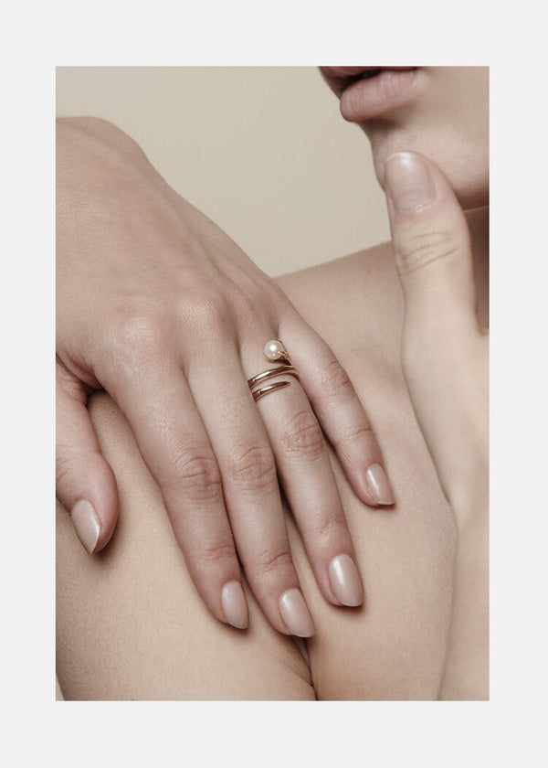Katkim Pearl Crescendo Ring
