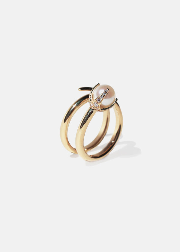 katkim Pearl Crescendo Ring