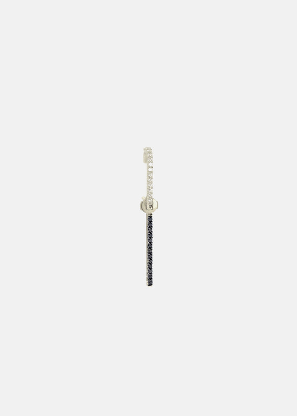 Katkim Petite B&W Diamond Thread Ear Pin