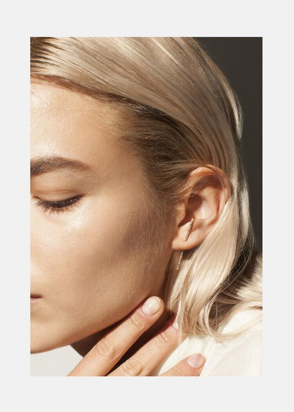 Katkim Petite Diamond Thread Ear Pin