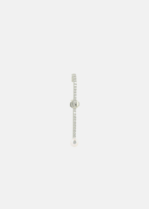 Katkim Petite Pearl Pavé Ear Pin