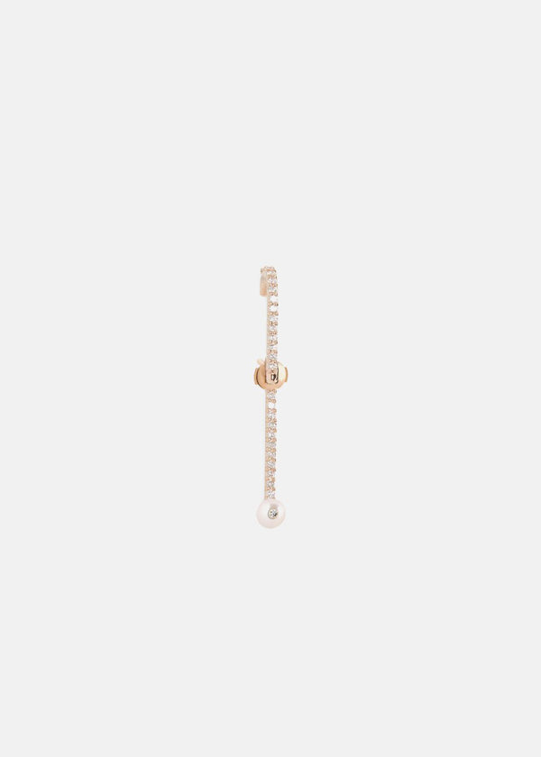 Katkim Petite Pearl Pavé Ear Pin