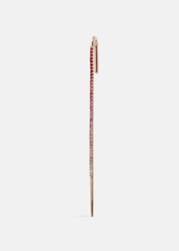 katkim Pink Ombré Thread Ear Pin