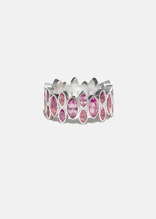 Katkim Pink Sapphire Marquise Cove Ring