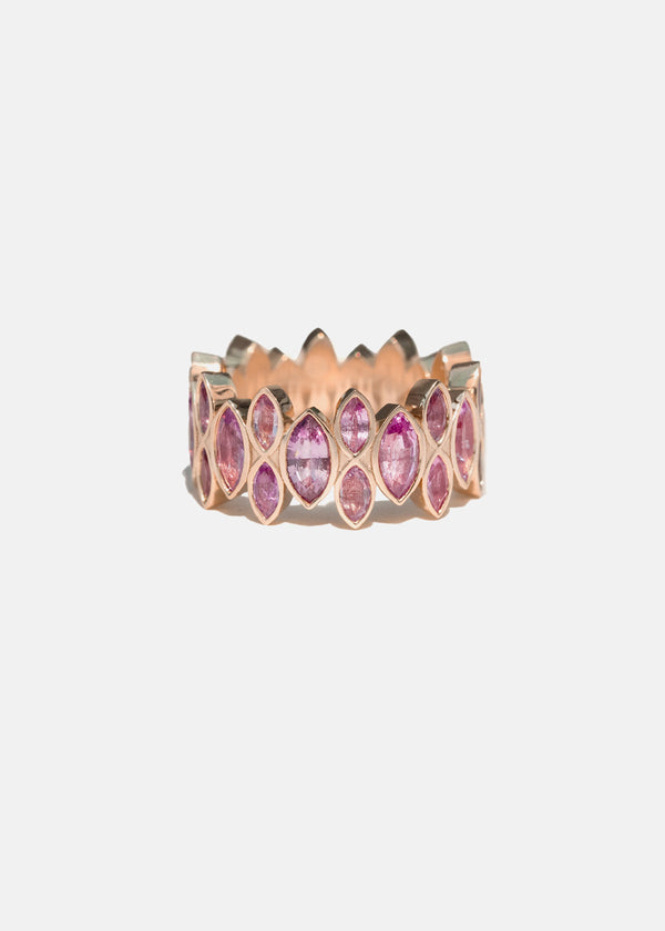 Katkim Pink Sapphire Marquise Cove Ring