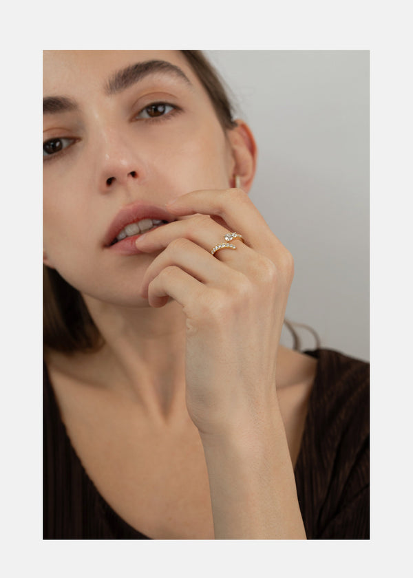 Katkim Ribbon Serif Ring