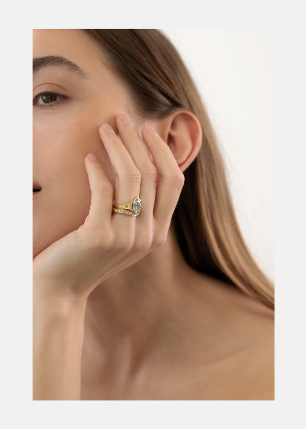 Katkim Trace Cove Pavé Band