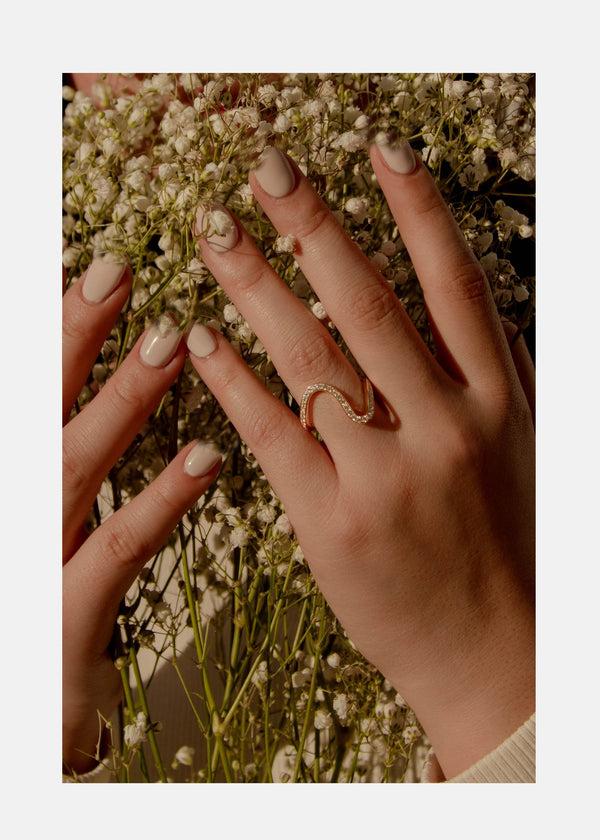 Katkim Trace Pavé Ring