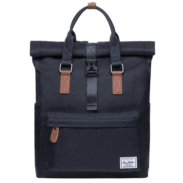 kaukko KAUKKO Backpack Everyday Essentials Daypack for Men and Women with USB Charging Port K1047 ( Black / 13.1L )