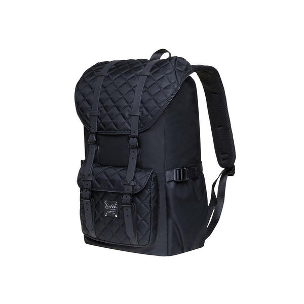 Kaukko KAUKKO Backpack Women Men Daypack With Laptop Compartment For 14 Inch Notebook For Leisure Job University Travel Hiking 21L Black-EP5-19