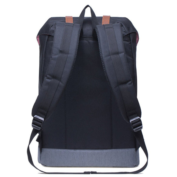 Kaukko KAUKKO Backpack Women Men Vintage Travel Backpack EP6-2 ( Black / 18.3L )