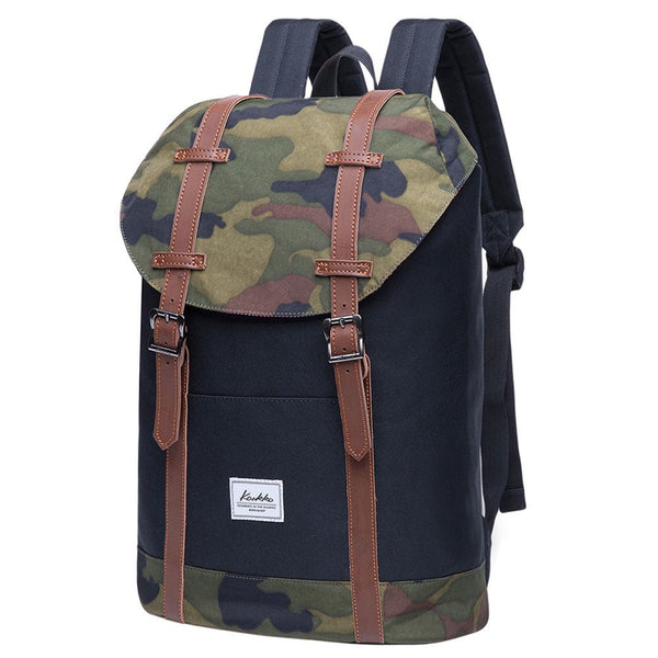 Kaukko KAUKKO Backpack Women Men Vintage Travel Backpack ( Camouflage )