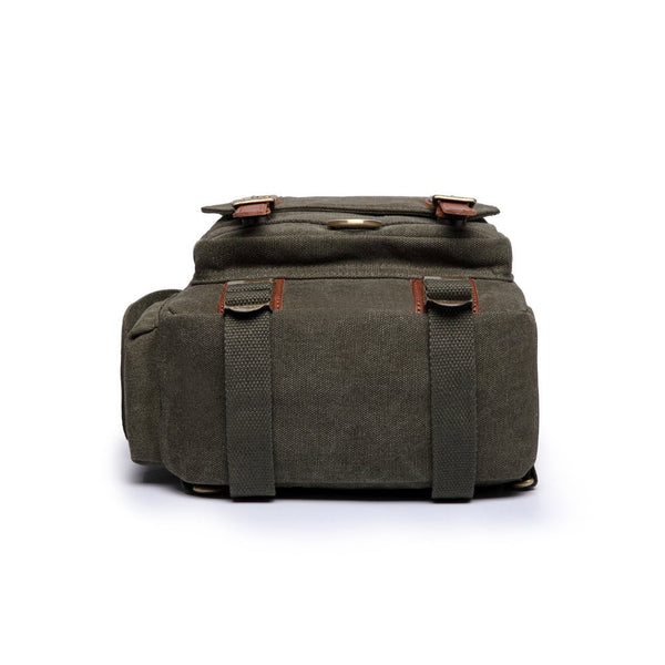 Kaukko KAUKKO Canvas Crossbody Sling Bag Backpack For Cycling Hiking Camping And Commuting FD252 ( Army Green )