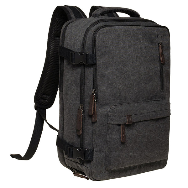 Kaukko KAUKKO Canvas Travel Backpack Personal Item Airline Approved Carry On Backpack