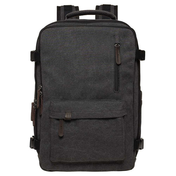 kaukko KAUKKO Canvas Travel Backpack Personal Item Airline Approved Carry On Backpack