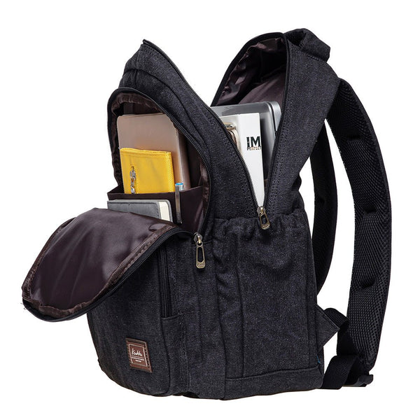 Kaukko KAUKKO Casual Daypacks Multipurpose Backpacks Outdoor Backpack Travel Rucksack (17-BLACK)