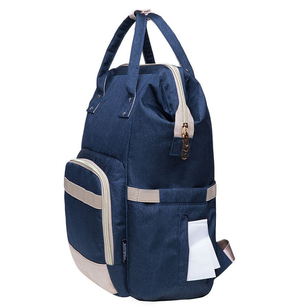 Kaukko KAUKKO Diaper Bag Backpack With Pacifier Holder And Stroller Straps - For Mom And Dad Waterproof One Size KT01-5 ( Mediterranean Blue / 18L）