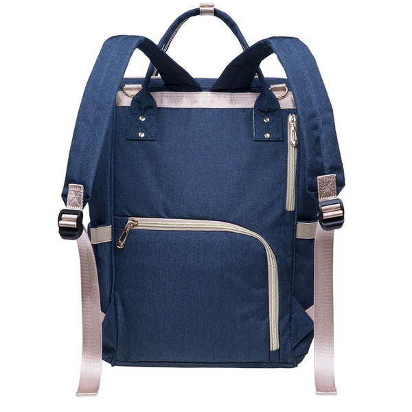Kaukko KAUKKO Diaper Bag Backpack With Pacifier Holder And Stroller Straps - For Mom And Dad Waterproof One Size KT01-5 ( Mediterranean Blue / 18L）