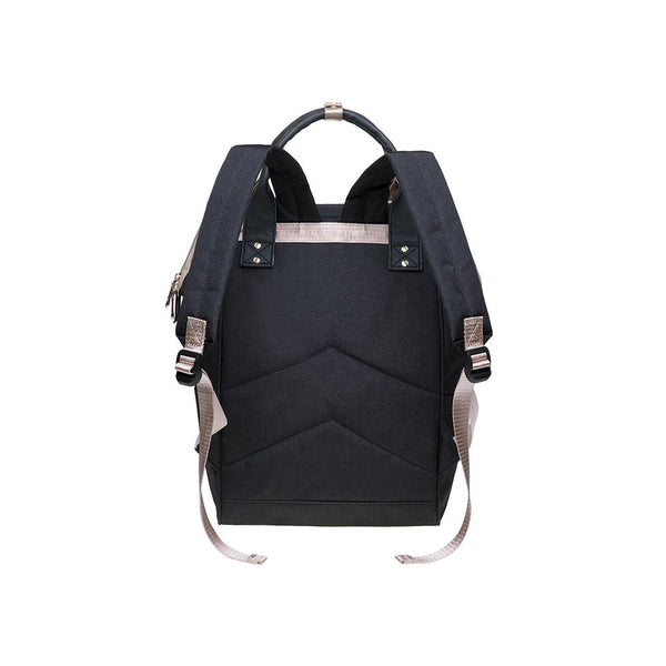 Kaukko KAUKKO Diaper Bag Backpack With Pacifier Holder And Stroller Straps - For Mom And Dad Waterproof One Size KT03 ( Santorini Black ）