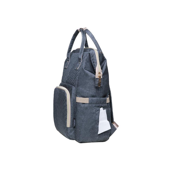 Kaukko KAUKKO Diaper Bag Backpack With Pacifier Holder And Stroller Straps - For Mom And Dad Waterproof One Size KT01-4 ( New York Gray / 18L)