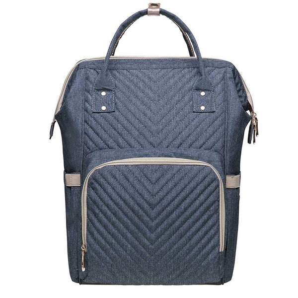 kaukko KAUKKO Diaper Bag Backpack with Pacifier Holder and Stroller straps - for Mom and Dad Waterproof one size KT01-4 ( New York Gray / 18L）