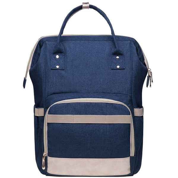 kaukko KAUKKO Diaper Bag Backpack with Pacifier Holder and Stroller straps - for Mom and Dad Waterproof one size KT01-5 ( Mediterranean Blue / 18L）