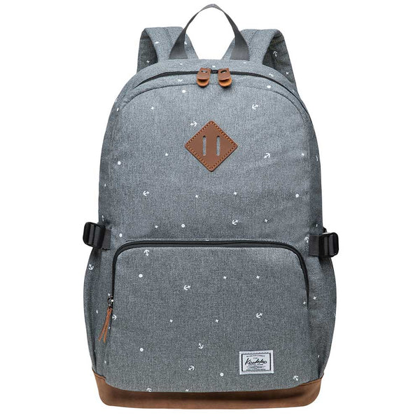 kaukko KAUKKO Elegant College School Backpack Women Daypacks K1005-3 ( Grey / 17L )