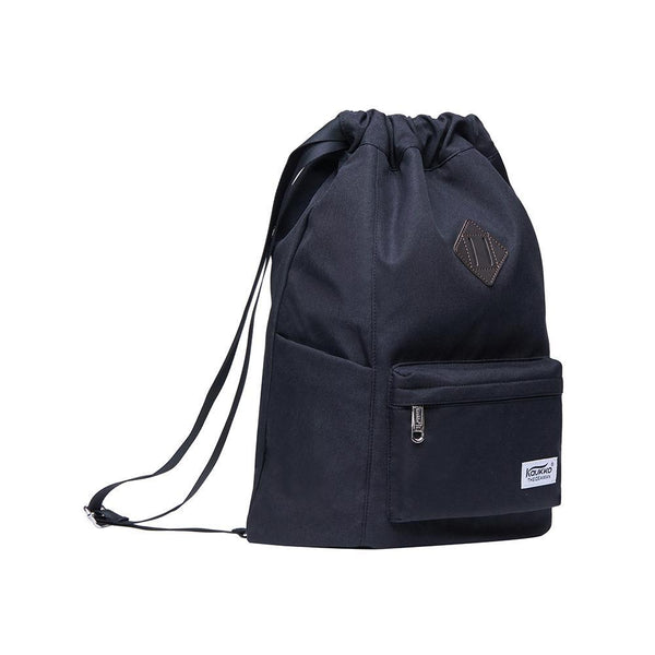 Kaukko KAUKKO Gym Bag Hipster Backpack Drawstring Sports Backpack ( Black )