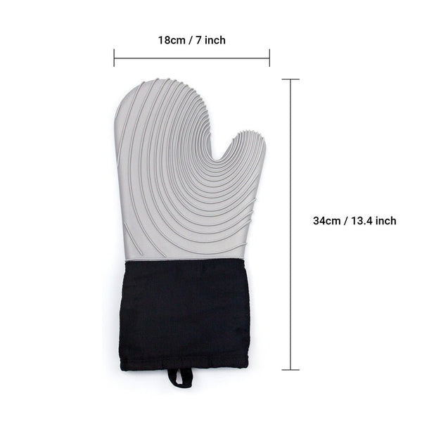 Kaukko Heat Resistant Silicone Oven Mitts Set