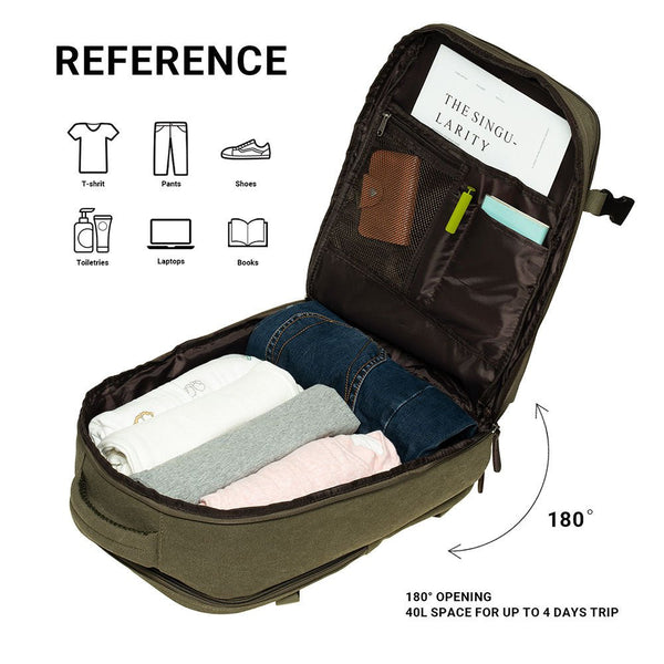 Kaukko KAUKKO Canvas Travel Rucksack