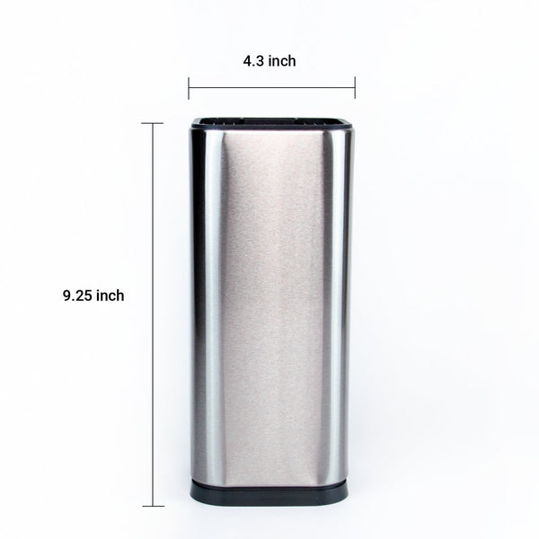 Kaukko KAUKKO Large Stainless Steel Kitchen Knife Organizer Modern Countertop Space Saver Knife Storage Stand With Scissors-slots