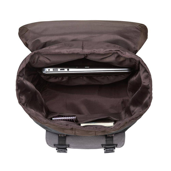 Kaukko KAUKKO Retro Canvas Backpack For City Trips E5-1 ( Black Grey / 22L )