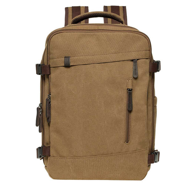 kaukko KAUKKO Thick Canvas Travel Backpack Flight Approved Carry On Backpack with Shoe Pouch and 15.6 inch Laptop Compartment kaukko KAUKKO Thick Canvas Travel Backpack Flight Approved Carry On Backpack with Shoe Pouch and 15.6 inch Laptop Compartment
