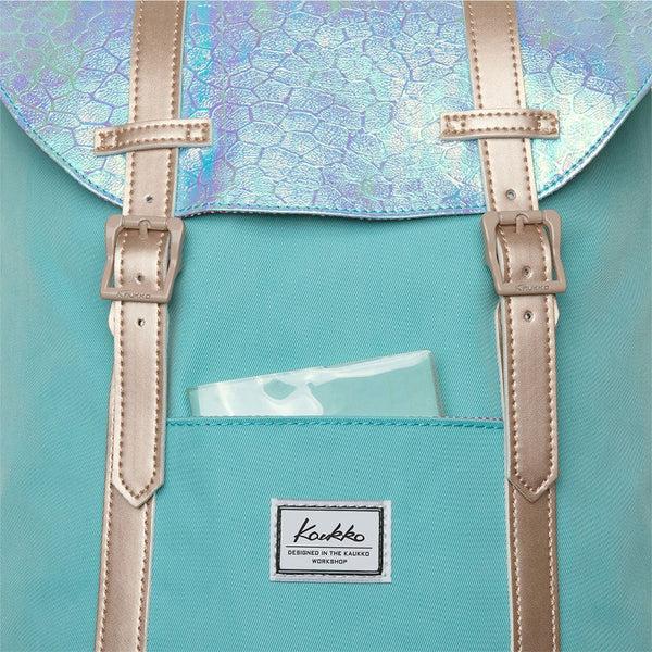 Kaukko KAUKKO Travel Casual Rucksack Laptop Daypack EP6-11 ( Blue Green / 11.8L )