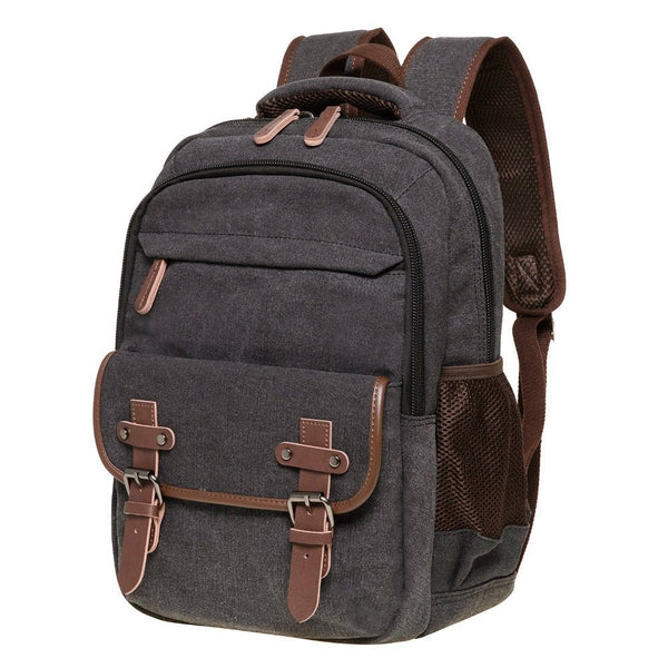 Kaukko KAUKKO Vintage Canvas Backpack - Large Capacity Multi-Functional Durable Outdoor Rucksack KS28 24.3L