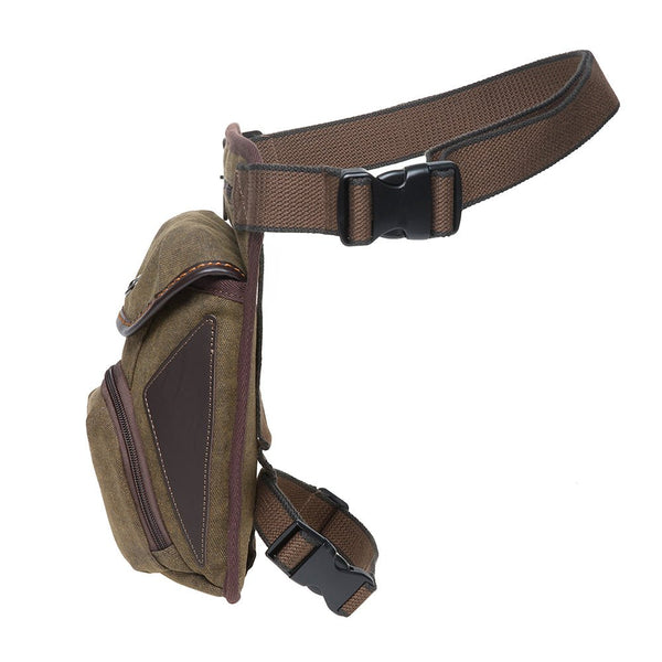 Kaukko KAUKKO Vintage Canvas Leg Bag For Men Women Perfect For Cycling Motorcycling And Hiking