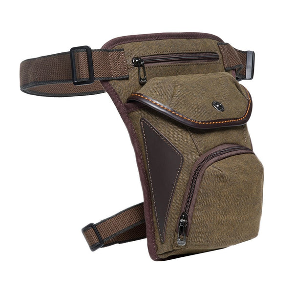 Kaukko KAUKKO Vintage Canvas Leg Bag For Men Women Perfect For Cycling Motorcycling And Hiking