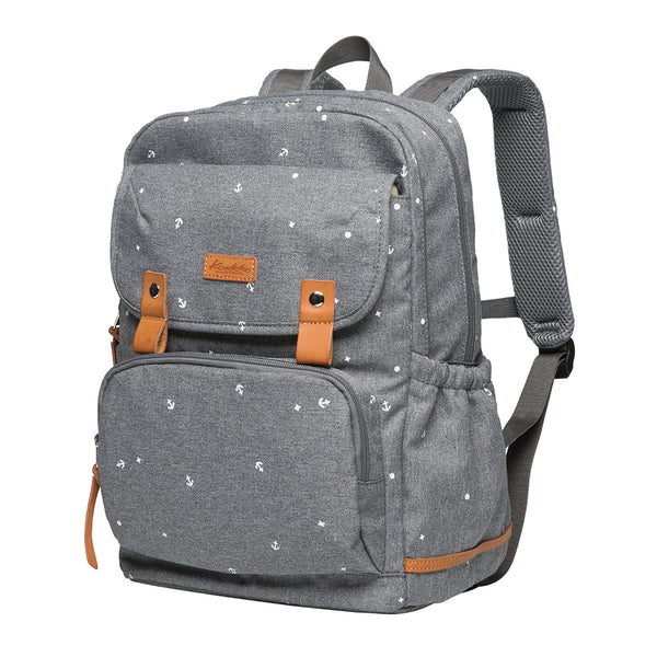 Kaukko Laptop College Backpack For Teen Girls Casual Daypack Fits 15.6" Laptop By KAUKKO (09-GREY)